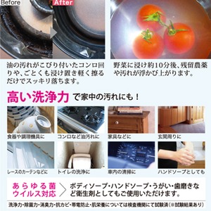 【4L×5本セット】家庭用発泡剤配合洗浄剤 「ナノソイ・コロイド」 弱アルカリ性 日本製 商品写真4