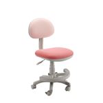 学習チェア（学習椅子/勉強椅子） ピンク   座面高44.3〜54.5cm 足置きリング/キャスター付き