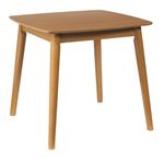 ダイニングテーブル/リビングテーブル 【正方形】 木製/アッシュ材突板 幅75cm 木目調 北欧風   ナチュラル