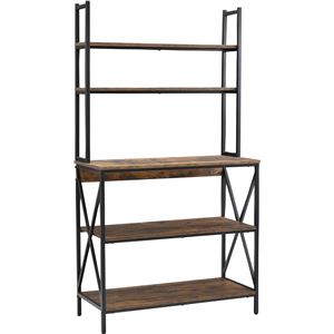 ラック 収納棚 オープンラック シェルフ 幅90cm スチール アイアン ヴィンテージ VIN 組立品