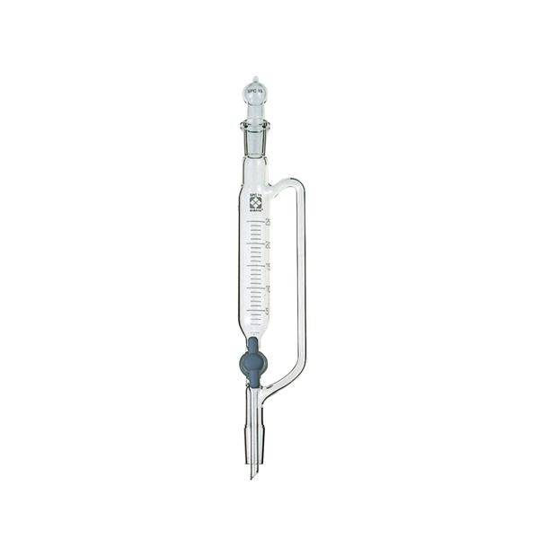 【柴田科学】SPC分液ロート 圧力平衡側管 PTFEコック付 25mL 030230-1525