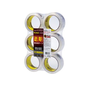 (まとめ) スリーエム ジャパン 透明梱包用テープ 313 6PN 6巻入 【×5セット】