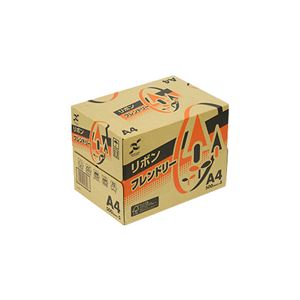 (まとめ）日本製紙 リボンフレンドリー A4RBNF-A4 1セット(2500枚:500枚×5冊)【×3セット】