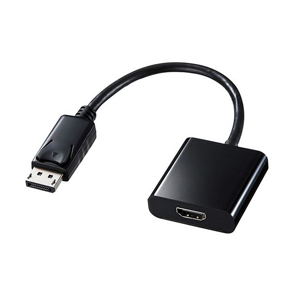 (まとめ）サンワサプライDisplayPort-HDMI変換アダプタ AD-DPPHD01 1個【×3セット】