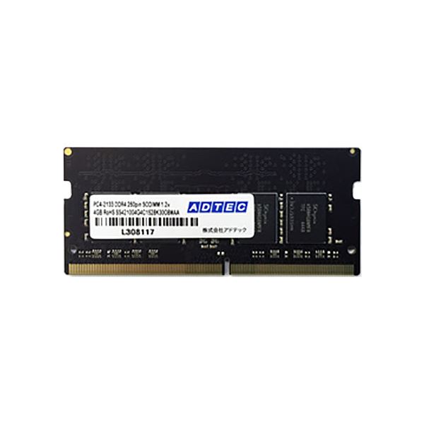 (まとめ）アドテック DDR4 2133MHzPC4-2133 260Pin SO-DIMM 4GB 省電力 ADS2133N-X4G 1枚【×3セット】