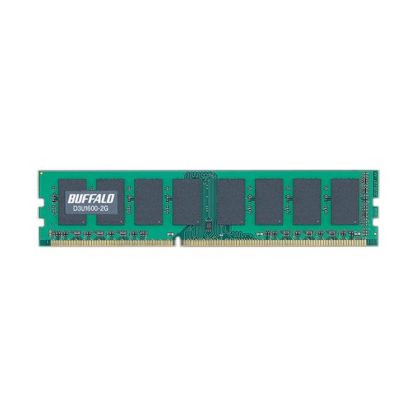 (まとめ）バッファロー PC3-12800DDR3 1600MHz 240Pin SDRAM DIMM 2GB D3U1600-2G 1枚【×3セット】