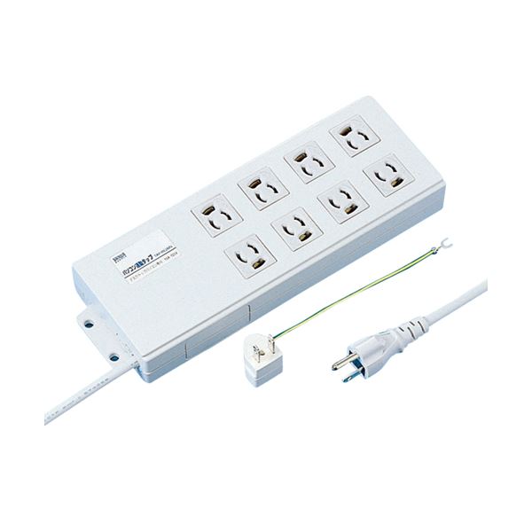 (まとめ）サンワサプライ パソコン連動タップ3P・8個口 2.0m TAP-RE2MN 1個【×3セット】