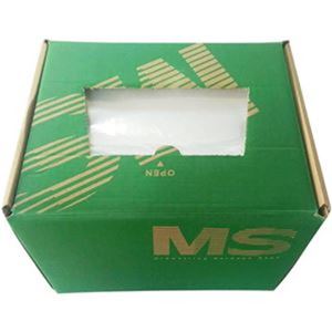 (まとめ）明光商会 シュレッダー用ゴミ袋MSパック Mサイズ 紐付 1箱(200枚)【×3セット】 - 拡大画像