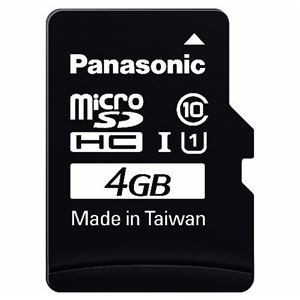 (まとめ) パナソニック microSDHC UHS-Iカード 4GB Class10 RP-SMGA04GJK(1枚)  【×5セット】