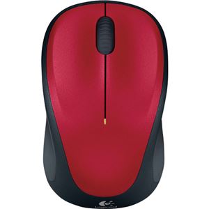 (まとめ) ロジクール Wireless Mouse レッド M235RRD 1個  【×5セット】