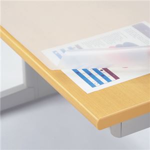 (まとめ) ライオン事務器 デスクマット 再生オレフィン製 ノングレア仕上 シングル 900×620×1.5mm No.7-SR 1枚  【×5セット】