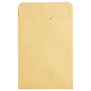 (まとめ) TANOSEE マチ付クラフト大型封筒 角2 120g／m2 1パック（50枚）  【×5セット】