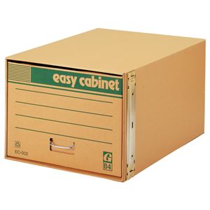 (まとめ) ゼネラル イージーキャビネット エコ普及型 金具脱着式 B4用 内寸W390×D560×H295mm EC-002 1個  【×5セット】