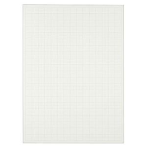 (まとめ) TANOSEE 模造紙（プルタイプ） 詰替用 788×1085mm 50mm方眼 再生ホワイト 1セット（60枚：20枚×3本）  【×5セット】