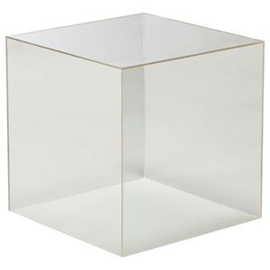 (まとめ) クルーズ アクリルボックス5面体 クリア 30cm角 AB-300 1個  【×5セット】