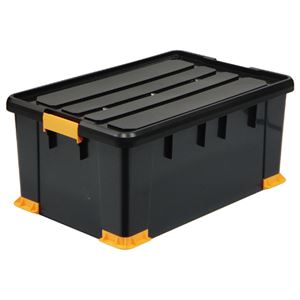 (まとめ) サンカ 頑丈箱(工具箱) ブラック 66×30cm TCP-66-30 1個  【×5セット】