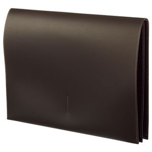 (まとめ) プロッシモ リサイクルレザー スリムレザーケース A4 ブラウン PRORSCA4BR 1冊  【×5セット】
