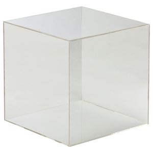 (まとめ) クルーズ アクリルボックス5面体 クリア 25cm角 AB-250 1個  【×5セット】