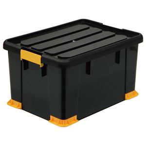 (まとめ) サンカ 頑丈箱(工具箱) ブラック 53×30cm TCP-53-30 1個  【×5セット】