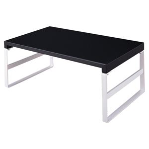 (まとめ) リヒトラブ 机上台 ハイタイプ W390×D250×H160mm 黒 A-7331-24 1台  【×5セット】