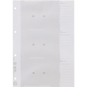 (まとめ) フジカラー販売 フジカラー工事用写真帳L スペア台紙 203046 1パック(50枚)  【×5セット】