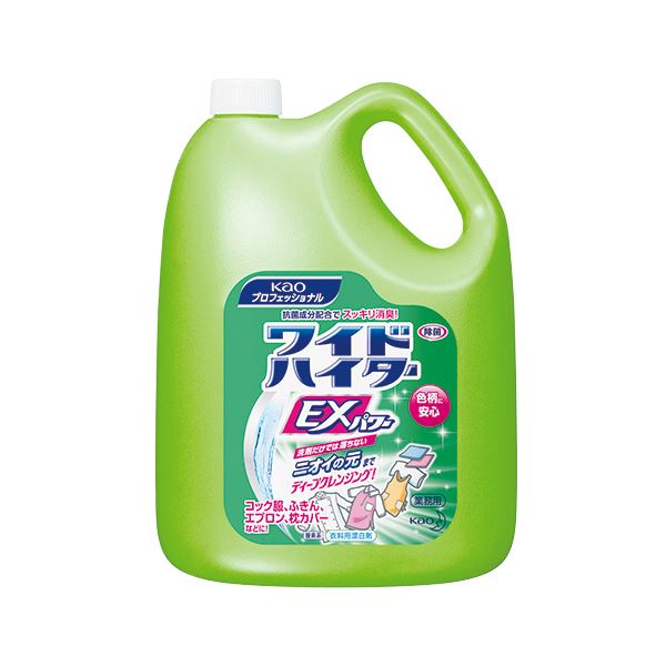 (まとめ) 花王 ワイドハイターEXパワー 業務用 4.5L 1本  【×5セット】