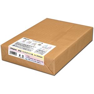 (まとめ) 長門屋商店 OAマルチケント紙 美彩紙 A4 ナ-962V 1パック（250枚）  【×5セット】