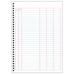 (まとめ) オービック 単票バインダー元帳 A4タテ 4124 1箱（1000枚）  【×5セット】