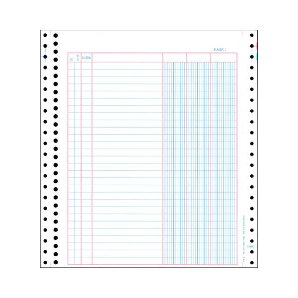 (まとめ) オービック バインダー元帳 Y10×T11 連続用紙 4024 1箱（1000枚）  【×5セット】