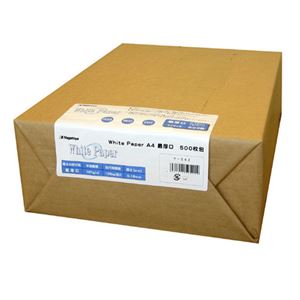 (まとめ) 長門屋商店 ホワイトペーパー A4 最厚口 135kg ナ-542 1冊(500枚)  【×5セット】