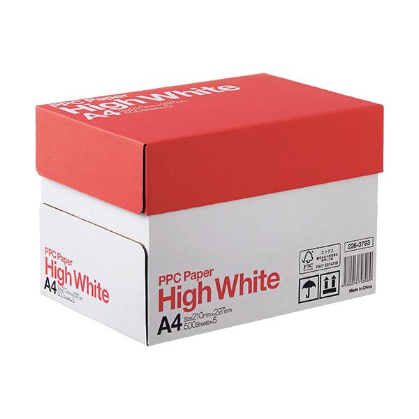 (まとめ) PPC PAPER High WhiteA4 1箱(2500枚:500枚×5冊)  【×5セット】