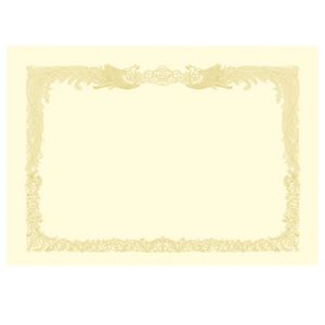 (まとめ) タカ印 OA対応賞状用紙 厚口 クリーム A3 タテ書用 10-1287 1パック（10枚）  【×5セット】