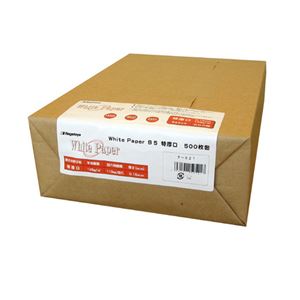 (まとめ) 長門屋商店 ホワイトペーパー B5 特厚口 110kg ナ-521 1冊(500枚)  【×5セット】