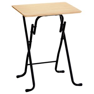 (まとめ) ホームスタイリング イース フォールディングテーブル S W560×D420mm ナチュラル 1台  【×5セット】