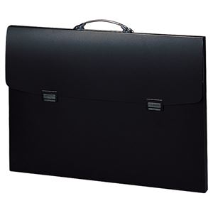 (まとめ) リヒトラブ ポートフォリオ・ナスカフレックス A2 黒 F-914 1個  【×5セット】