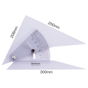(まとめ) ステッドラー マルス 勾配三角定規 25cm 964 51-10 1個  【×5セット】