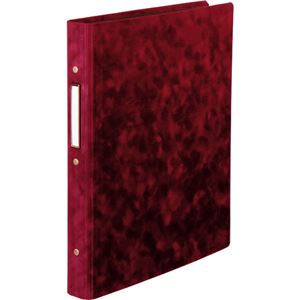 (まとめ) SEF 30穴バインダー アンティーク調とじ具 A4タテ 30穴 75枚収容 背幅40mm ボルドー 1冊  【×5セット】