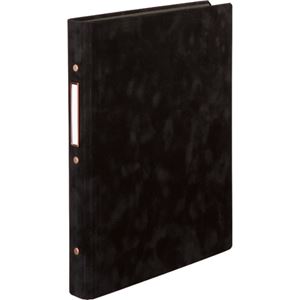 (まとめ) SEF 30穴バインダー アンティーク調とじ具 A4タテ 30穴 75枚収容 背幅40mm シャルボン 1冊  【×5セット】