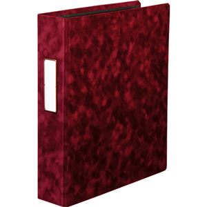 (まとめ) SEF Dリングバインダー アンティーク調とじ具 A4タテ 2穴 150枚収容 背幅55mm ボルドー 1冊  【×5セット】