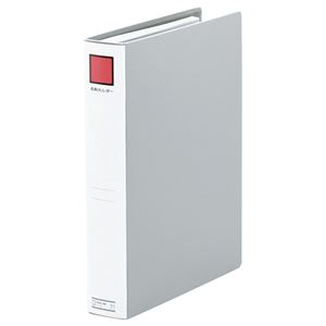(まとめ) キングジム 名刺ホルダーS型 A4タテ 2穴 820ポケット タテ入れ グレー 89 1冊  【×5セット】