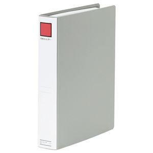 (まとめ) キングジム 名刺ホルダーS型 A4タテ 2穴 810ポケット タテ入れ グレー 88N 1冊  【×5セット】