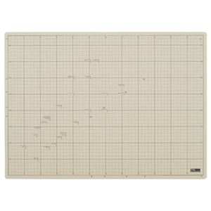 (まとめ) TANOSEE 滑りにくいカッターマット A2 450×620mm 1枚  【×5セット】