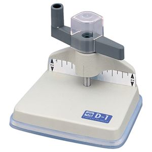 (まとめ) オープン工業 ドリル式1穴パンチ 166枚穿孔 ライトグレー D-1 1台  【×5セット】