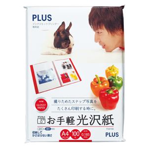 インクジェットプリンタ専用紙 お手軽光沢紙 A4 100枚入 【×10セット】