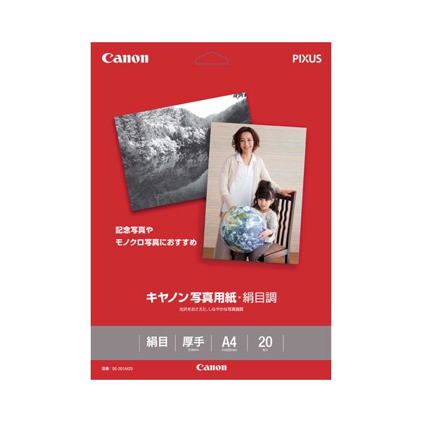 (まとめ) キヤノン Canon 写真用紙・絹目調 印画紙タイプ SG-201A420 A4 1686B005 1冊（20枚）  【×10セット】