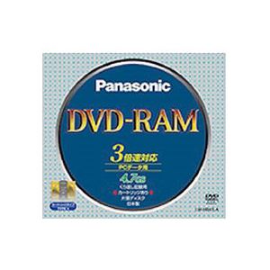 (まとめ) パナソニック データ用DVD-RAM(カートリッジタイプ) TYPE4 4.7GB 2-3倍速 LM-HB47LA(1枚)  【×10セット】