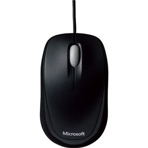 (まとめ) マイクロソフト Compact Optical Mouse 500 USBワイヤード セサミブラック U81-00084 1個  【×10セット】