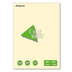 (まとめ) 長門屋商店 Color Paper B4 厚口 レモン ナ-2302 1冊（100枚）  【×10セット】