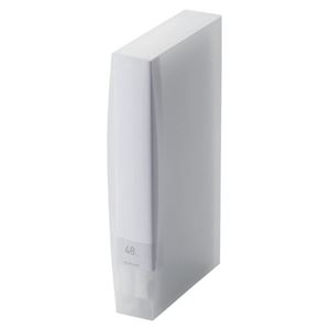 (まとめ) エレコム DVD／CD用ディスクファイル 48枚収納 クリア CCD-FS48CR 1個  【×10セット】