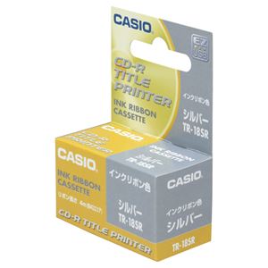 カシオ CASIO DISCタイトルプリンター インクリボンカセット シルバー TR-18SR 1個 【×10セット】